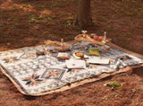180*230cm Bohemian Picnic Blanket, Waterproof Camping Blanket, Outdoor Rug for Camping, Picnic, V888-ELOSUNG10314