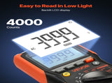 Digital Multimeter, 4000-Count TRMS Voltmeter Ohmmeter, 1000V AC/DC Voltage Tester with Switchable V952-WYB1000VACDCN4LJC001V9