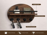 Handcrafted wooden wall organizer with partitioned storagend multifunctional use, easily creating V1232-QBZWJ-XYL-002
