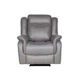 Carlton 1R Finest Fabric Recliner Sturdy Construction Metal Mechanism V43-REC-CARL1RGR