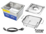 2L Ultrasonic Cleaner Lab-Grade Stainless Steel Ultrasonic Cleaning Machine Digital Heating Timer V985-DIGITALULTRASONIC