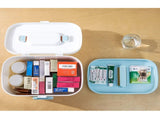 Family Medication Box Portable First Aid Box Organizer with Easy to Open Buckle Snap V1294-YM0717-10140142