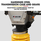 BAUMR-AG 77KG 285 x 345mm Tamping Rammer, 10kN 6.5hp, w/ Transport Wheel Kit, Compactor for Soil V219-COMRMRBMW7CA
