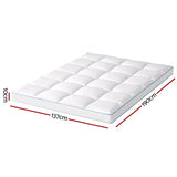 Giselle Bedding 1500GSM Bamboo Pillowtop Mattress Topper 10cm Thick Pad for Back Pain Relief, High TOPPER-BAM-10-D