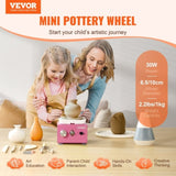 Mini Pottery Wheel Electric Ceramic Wheel Machine 0-320RPM Speed Pink V952-ETLPJMNXWJBSI0YBMV3
