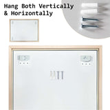2 Set Wall Mirror Rectangular Frame Bathroom 70x90cm Antique Brown V274-FT-BM-PSSQ-AWD7090-X2