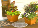 4pcs Plastic round Plant Saucer Tray for Flower Pots, Water Collection V1366-AZ2-W-18228