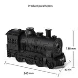 Silvery Retro Train Aromatherapy Humidifier - 300ml Ultrasonic Cool Mist Diffuser with Jellyfish V888-ELOSUNG53554