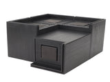 4PCS Sofa Risers Square 4in Porose Bed Lifts Furniture Risers for Fixing Small Pointy Feet Black V1294-YM0716-3117220169111