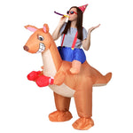 Inflatable Kangaroo Costume Adult Suit Blow Up Party Fancy Dress Halloween Cosplay HALO-INF-KANGF