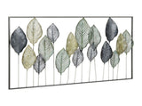 Artiss Metal Wall Art Hanging Sculpture Home Decor Leaf Tree of Life Framed MWA-FR-LEAF-01-BU