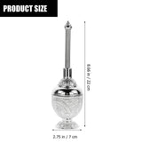 Christian Wishing Bottle Holy Water Decorative Bottle Glass Silver 1Set V1366-AZ2-W-17318