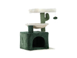 i.Pet Cat Tree 78cm Scratching Post Tower Scratcher Wood Condo House Bed Toys Green PET-CAT-APS013-GN