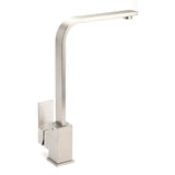 WELS Square Kitchen Sink Laundry Mixer 360 Swivel Faucet Tap Set Brushed Nickel V1233-KSQ501N