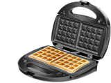 Waffle & Sandwich Maker - 2-in-1 Waffle Iron Panini Press Toaster Breakfast Machine V1263-JX-4467