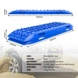 X-BULL Recovery tracks Sand tracks 2 pairs Sand / Snow / Mud 10T 4WD Gen 2.0 - blue V211-AUEB-XBST005-2