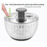 6L Press-Type Salad Spinner, Multifunctional Vegetable Dryer, Household Fruit Washer Drain Basket V1265-AE-008-02