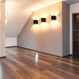 3 Pack 12W LED Wall Lights Adjustable Beam Angle IP65 Waterproof 2700-3000K Warm White V1189-WXF-521-0052