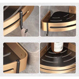 2 Pcs Corner Shower Shelves, No Drilling Required, Adhesive Bathroom Shelf, Stainless Steel Triangle V1237-ZY-715-262