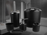 6pcs/set Bathroom Accessories Set Toothbrush Holder,Trash Can,Soap Dispenser V1294-YM0901-JY20664-02