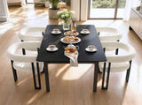 Artiss Dining Chairs Set of 2 Velvet Upholstered Barrel Chairs with Curved Armrests & Back Beige UPHO-C-DIN-2553-BGX2