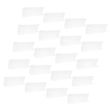 20Pcs Clear Shelf Dividers for Wire Shelving Cabinet and Closet Organization V1369-AZ3-W-20826