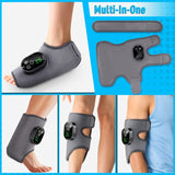 2 Pack Wireless Heated Vibration Ankle Foot Massager Wrap, Rechargeable Thermal Massage Brace for V1265-JK-25