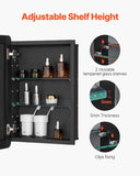 VEVOR Medicine Cabinet 16" x 24" Mirror Medicine Cabinet Adjustable Shelves V952-JXYJJXJ1624I50J9FV0