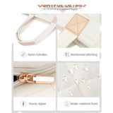 Lightweight Quilted Tote Bag for Women - Fits 15.6 Laptop Water-Resistant with Clutch & Luggage V888-ELOSUNG35502