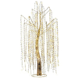 Christabelle Silver Willow Tree 120cm Christmas Display Warm White LED Lights Flexible Branches 112_MHA619