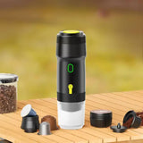 Green Portable Fully Automatic Coffee Machine - Universal 3-in-1 Capsule, Coffee Powder & V888-ELOSUNG12254