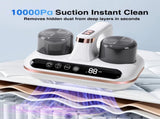 Wireless Intelligent Anti-Mite Cleaner 10000Pa Super Suction, Dual Washable Dust Cups V1232-SBCMJ001