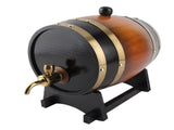 3L Large Capacity Retro Color Oak Wood Red Wine Barrel Bucket Keg Storage Container for Home V1294-YM0901-3118200000511