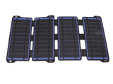 Solar Panel Folding Monocrystalline Silicon 2 USB Output Flexible ETFE Solar Panel 14W 5V Blue V1294-YM0626-3114220114212
