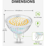 LED Bulbs Gu5.3 5W 12V Mr16 Spotlight Replace Halogen Spotlight 460 Lumens Warm White 3000K V1188-MS-227-1677