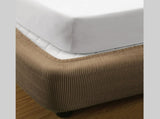 Ramesses Vertical Quilted Valance Mocha DOUBLE V442-KIT-VALANCE-QUILTED-MOCHA-DS