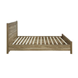 Double Size Bed Frame Natural Wood like MDF in Oak Colour V43-BED-CELDOK