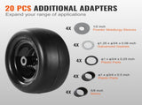 Lawn Mower Tires with Rim, 11x4-7" Tubeless Tractor Tires, 2-Pack Tire and Wheel Assemby, Flat-free V952-GCJLZ11X45SXTCAWDV0