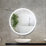 Embellir Wall Mirror 80cm with Led light Makeup Home Decor Bathroom Round Vanity MM-WALL-ROU-LED-80