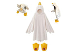 Cartoon Goose Hoodie Blanket Oversized Fleece Onesie for Sleep Lounging and Party - With Shoes& 2XL V1263-JX-8068-5