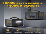 Jump 1000X 1000W Solar Generator 220W Panel AC/DC V178-67024