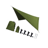 Camping Tarp Tent Tarp Awning Accessories Lightweight Hammock Canopy Rain Awning - Army green V1308-DSZKI-1014-2