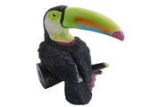 Toucan Tree Hugger Tree Decor Hanging Garden Statue Multicolor Resin Tropical Exotic Bird Sculpture V1294-YM0901-3111250054611