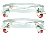 2PCS 250 L Heavy Duty Drum Dolly, 454 kg Load Capacity, Barrel Dolly Cart Drum Caddy, Non Tipping V952-DZTCJ55100042N9RAV0