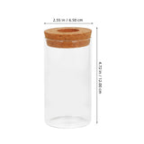 Set of 3 Clear Glass Plant Propagation Bottles for Indoor Gardening, Terrarium Decoration and Plant V1370-AZ4-14300