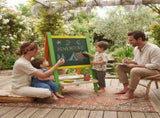 CARLA HOME Kids Art Easel, Double-Sided Chalkboard Whiteboard, Multicolour V178-36542