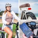 VALK Nomad Electric Fat Tyre Bike, 350W, 32km/hr, Throttle ebike, Disc Brakes, Step-Through Alloy, V219-BIKSRFVAS4WA