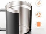 USB Heated Coffee Mug Warmer with Handle, Stainless Steel Coffee Cup with Lid for Milk, Tea and Hot V1237-ZY-924-353