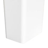 Press Type Trash Can with Cover 15L Capacity Plastic Garbage Bin for Bathroom Toilet Kitchen White V1294-YM0710-3117230303711