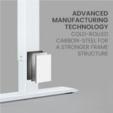 FORTIA Sit To Stand Up Standing Desk, 160x75cm, 72-118cm Electric Height Adjustable, Ergonomically V219-ADKASTFO6WLSA